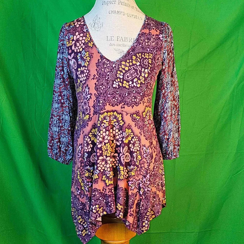 Maeve Anthropologie Womens Mariella Tunic Top‎ Shirt Small
